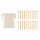 Set di 20 tee da golf in bamboo Beige