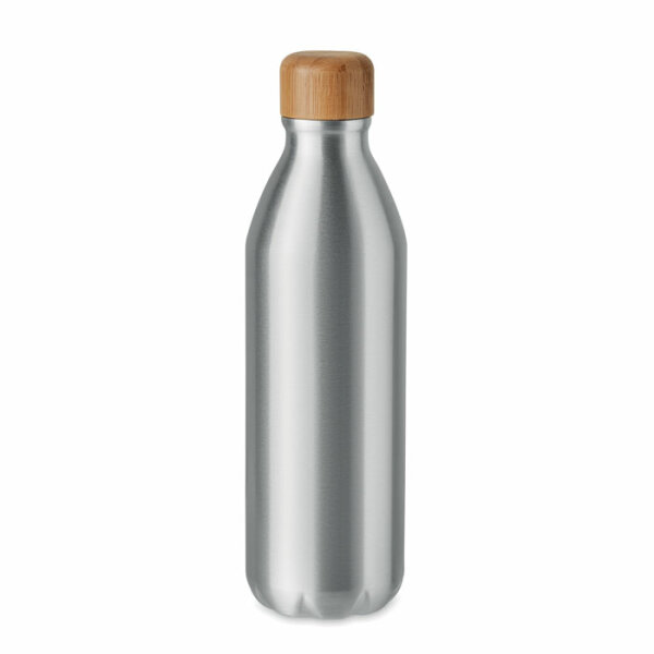 Trinkflasche Aluminium 550 ml Mattsilber