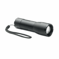 Piccola torcia a LED in alluminio Nero