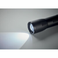 Piccola torcia a LED in alluminio Nero