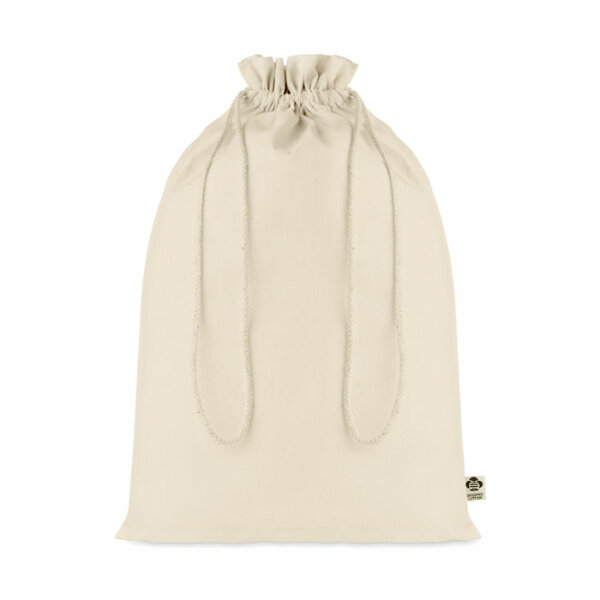 Borsa regalo grande in cotone Beige