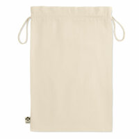 Borsa regalo grande in cotone Beige