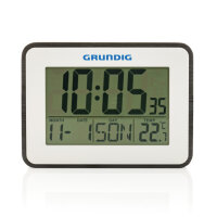 Grundig Thermometer, Wecker und Kalender weiß