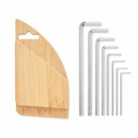 Sechskantschlüssel-Set Bambus Holz