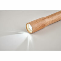 Torcia in legno con luce COB Legno