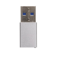 USB-A zu Type-C Adapter silber