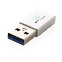 Adattatore da USB A a USB C color argento