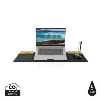 Impact AWARE RPET faltbare Desk-Organizer mit Laptop-Ständer schwarz