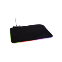 Tappetino mouse gaming RGB nero