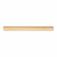 Lineal 30 cm Bambus Holz