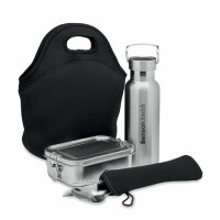 Set da pranzo in acciaio inox Nero