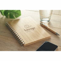 Notebook A5 in bamboo rilegato Legno