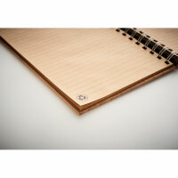 Notebook A5 in bamboo rilegato Legno