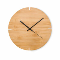 Wanduhr Bambus Holz