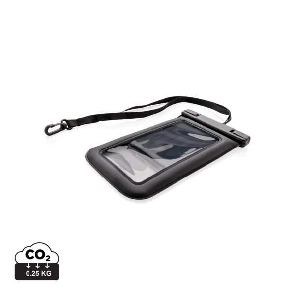IPX8 wasserdichte, schwimmende Telefontasche schwarz