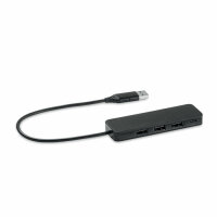 Hub USB-C a 4 porte Nero