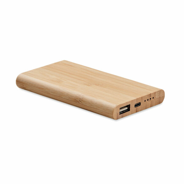 Power bank in bamboo da 4000mAh Legno