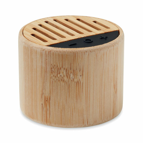 Speaker wireless tondo in bambù Legno