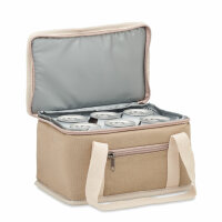 Borsa frigo 6 lattine in tela Beige