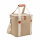 Borsa frigo grande in tela Beige