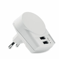 Caricatore Skross Euro USB(2xA) Bianco