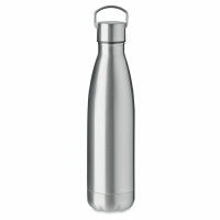 Doppelwandige Flasche 500ml Mattsilber