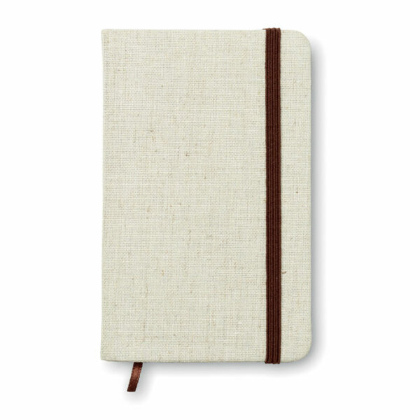 Notebook con cover in canvas Beige