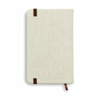 Notebook con cover in canvas Beige