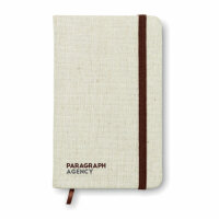 Notebook con cover in canvas Beige