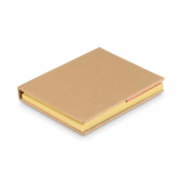 Set memo pad cartone riciclato Beige