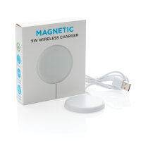 Caricatore wireless 5W magnetico bianco