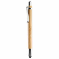 Penna a sfera in ABS e bamboo Legno