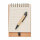 Blocco notes con penna e fogli Beige