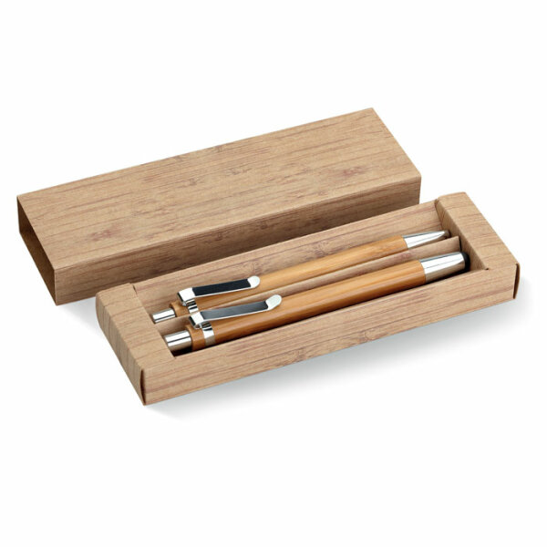 Set penna e matita in bambu Legno