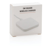 5W Square Wireless Charger weiß