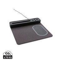 Air Mousepad mit 5W Wireless Charger und USB schwarz