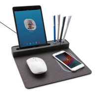 Air Mousepad mit 5W Wireless Charger und USB schwarz