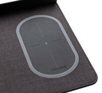 Air Mousepad mit 5W Wireless Charger und USB schwarz