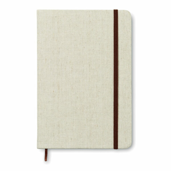 Notebook con cover in canvas Beige