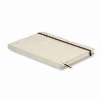 Notebook con cover in canvas Beige