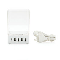 Caricatore USB portapenne bianco