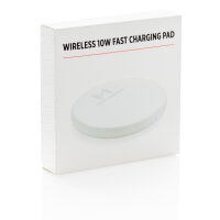 Wireless 10W Schnell-Lade-Pad weiß