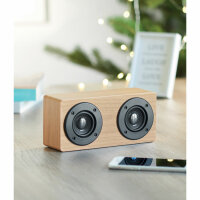 Speaker wireless 2x3W 400 mAh Legno