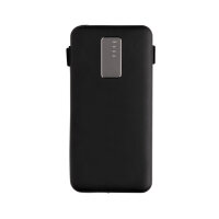 Powerbank tascabile 10.000 mAh cavi integrati nero