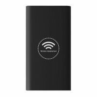 Powerbank wireless con hub Nero