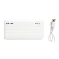 Powerbank piatta da 10.000 mAh Philips bianco