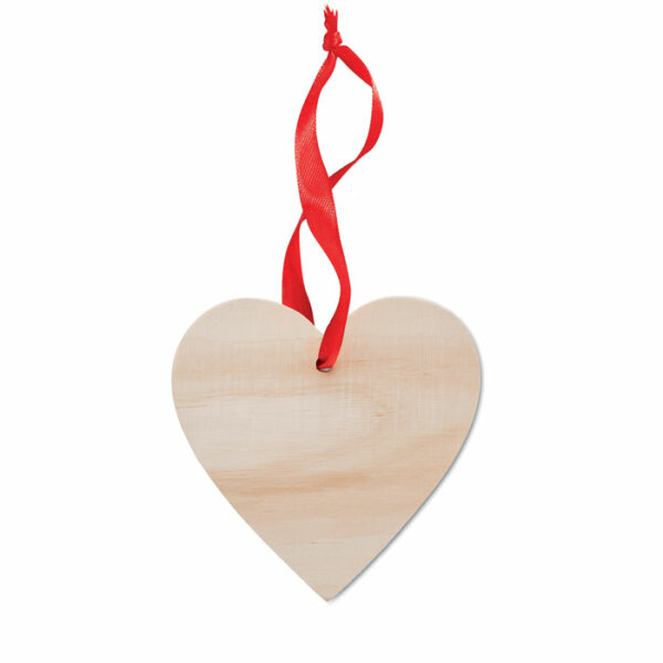 Decorazione a forma di cuore wood