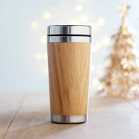 Thermos doppio strato bamboo 400ml Legno