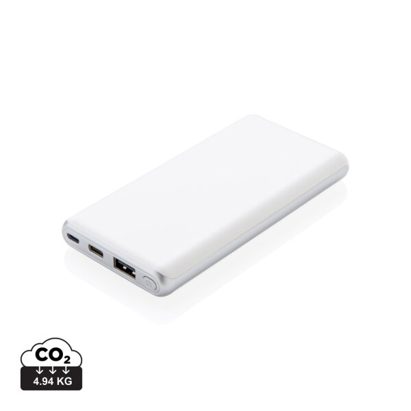 Powerbank ultra veloce da 10.000 mAh con PD bianco