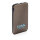 Powerbank compatta da 5.000 mAh grigio, nero